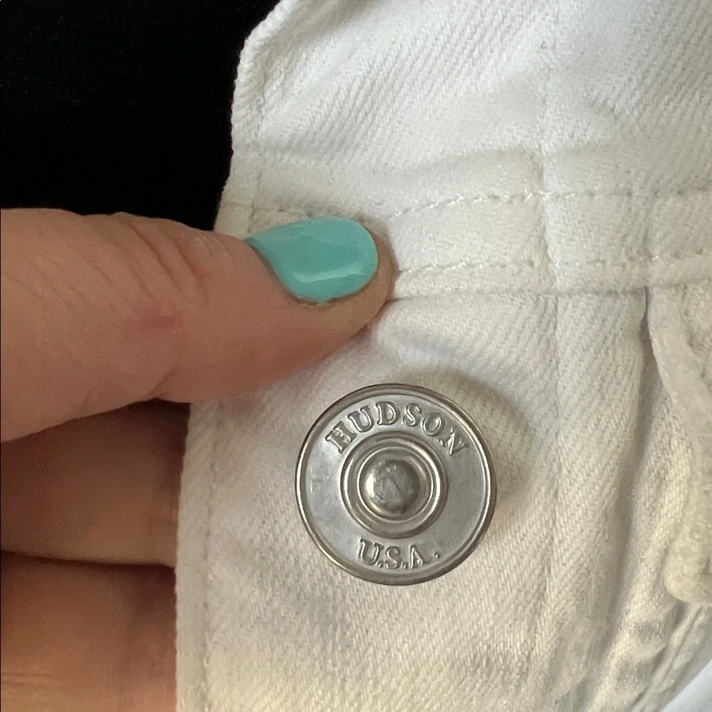 Hudson White Denim Jacket - Picture 4 of 8